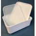 2 LITRE RECTANGULAR WHITE TUB